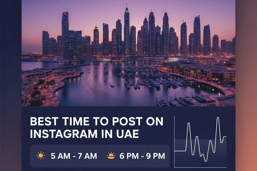 best time to post on instagram in UAE