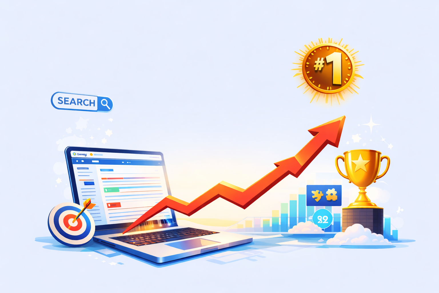 how to get website on google first page